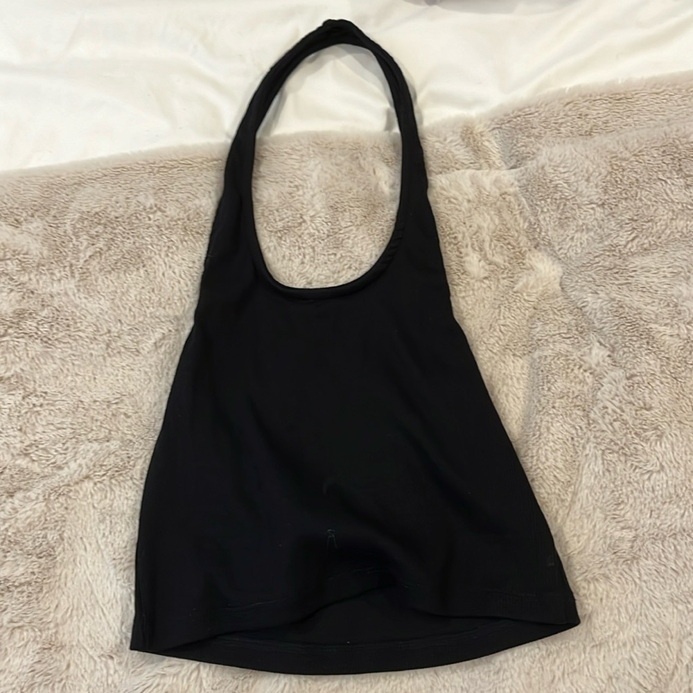 open back halter top